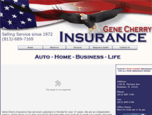 Tablet Screenshot of genecherryinsurance.com